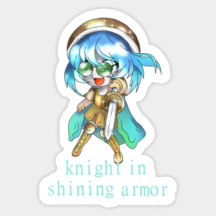 dnd paladin knight girl Sticker